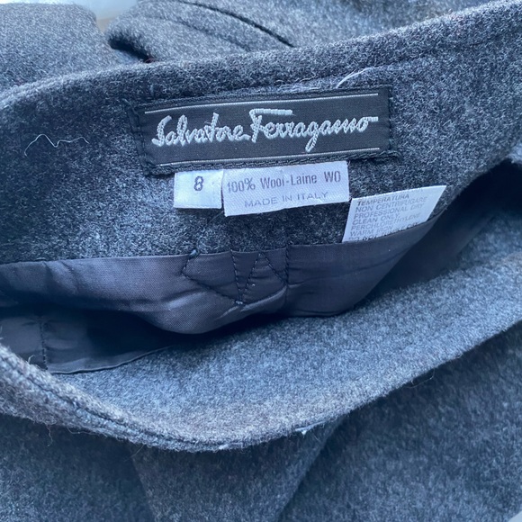 FERRAGAMO WOOL PENCIL SKIRT - Picture 4 of 4